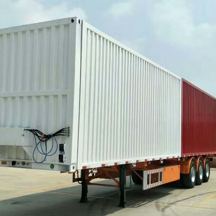 Precautions for reversing the extended van semi-trailer